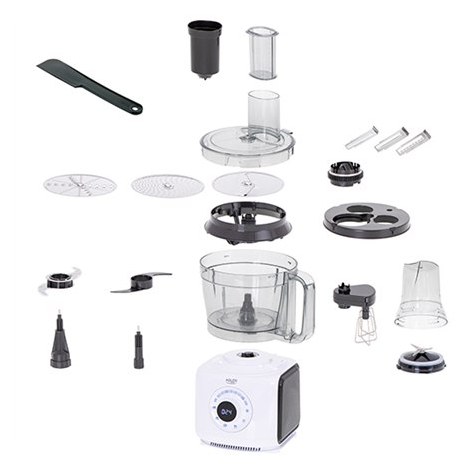 Adler | AD 4224 | LCD Food Processor 12in1 | Bowl capacity 3.5 L | 1000 W | Number of speeds 7 | Shaft material | White/Black | - 7
